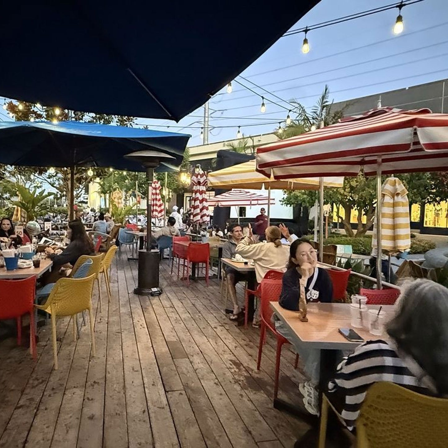 Bilros Billie Outdoor Café Chair, Red (Set of 4)