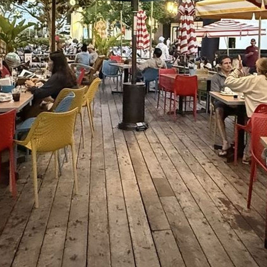 Bilros Billie Outdoor Café Chair, Blue (Set of 4)