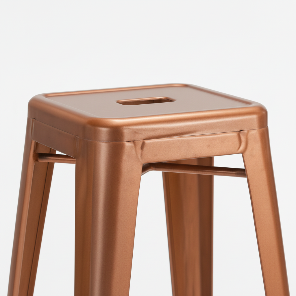 Trenton Metal Bar Stool - Stackable, Copper (Set of 4)