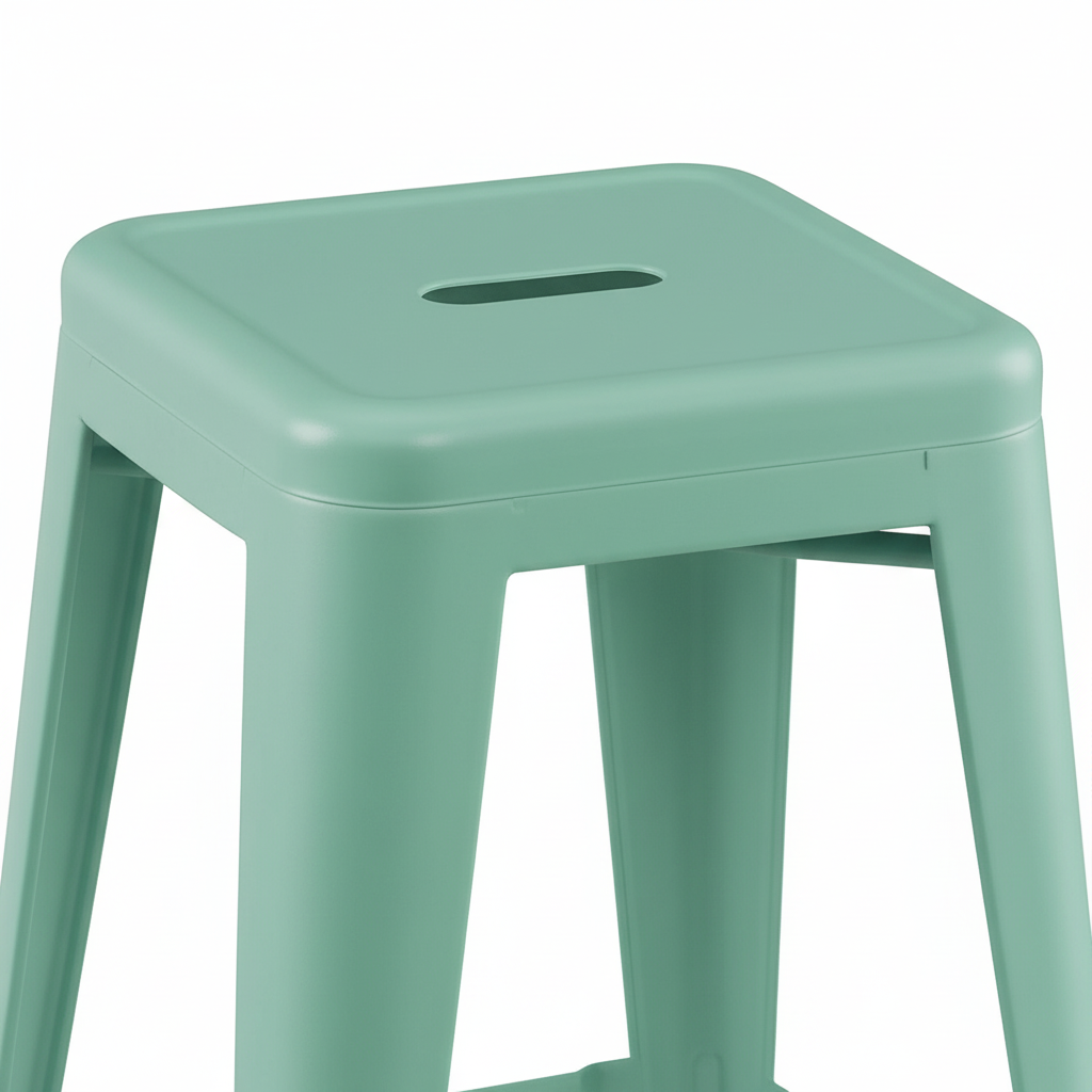 Trenton Metal Bar Stool - Stackable, Teal (Set of 4)