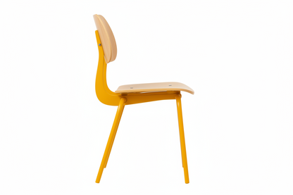 Ames 2.0 Wood Dining Chair - Mid-Century Design, Yellow (Set of 2)