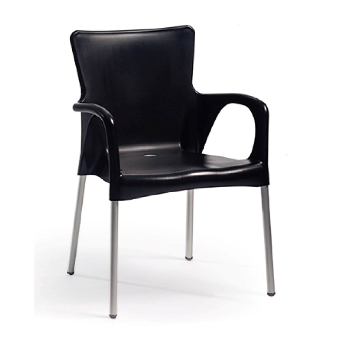 Ana Arm Chair, Black (Set of 2)