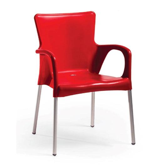 Ana Arm Chair, Red (Set of 2)