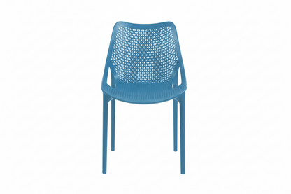 Bilros Billie Outdoor Café Chair, Blue (Set of 4)