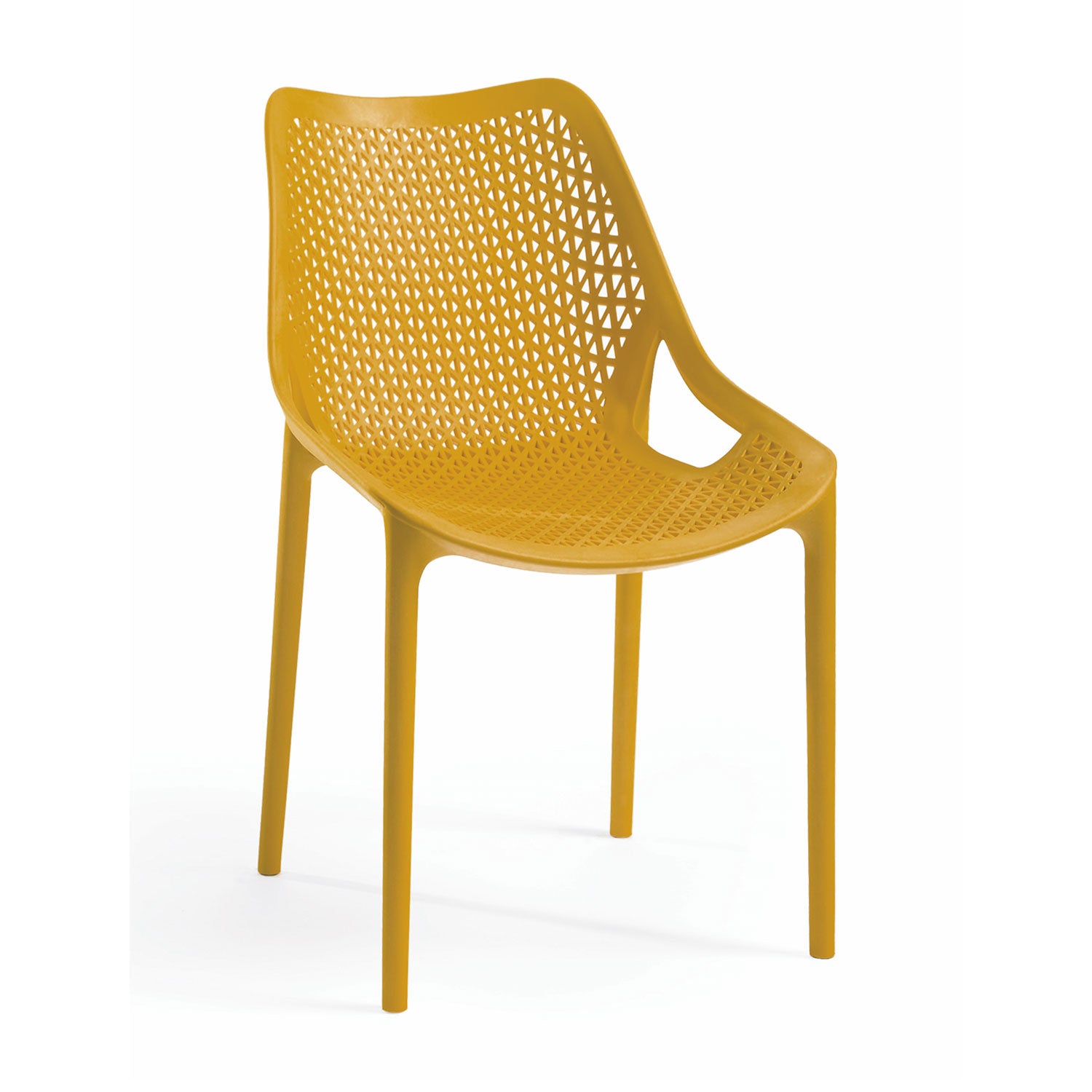 Bilros Billie Chair, Mustard (Set of 4)