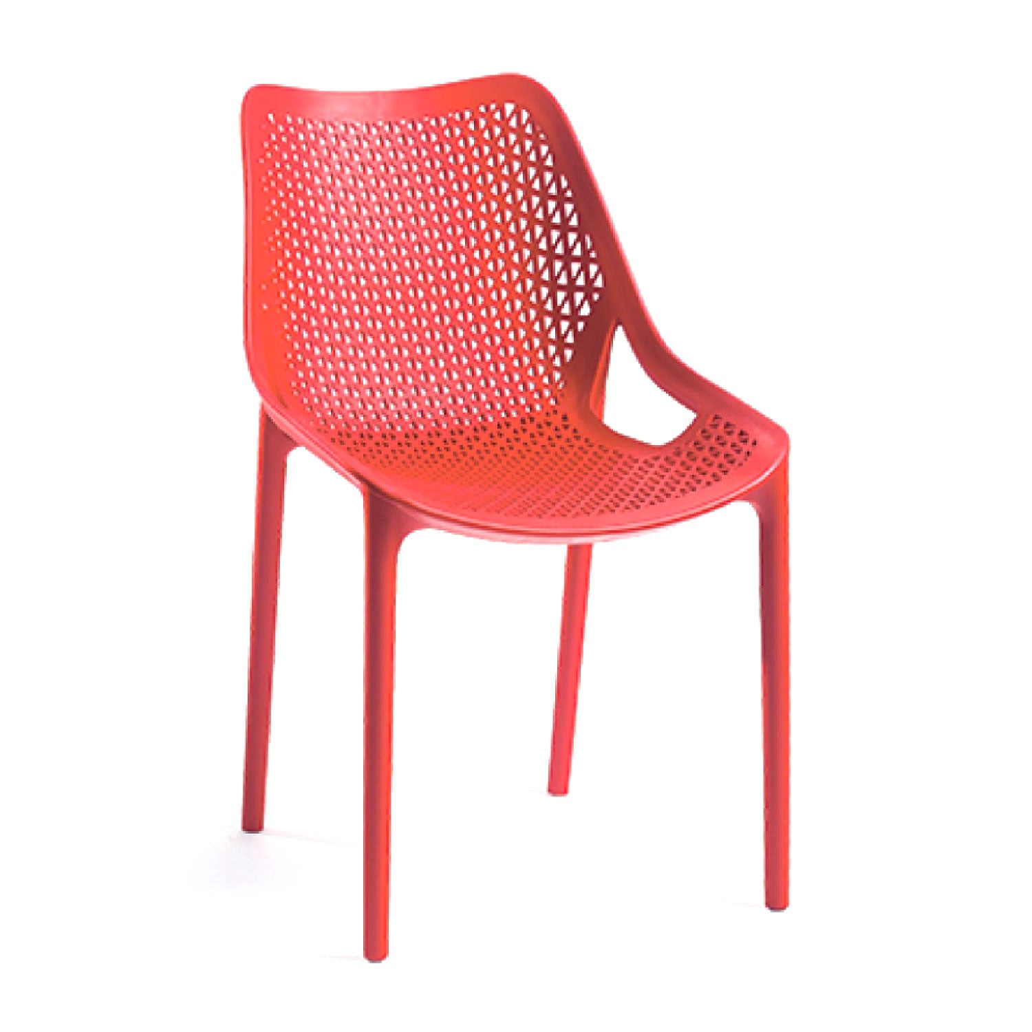 Bilros Billie Chair, Red (Set of 4)
