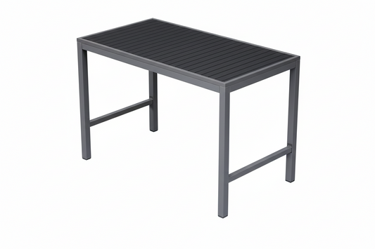 Miami High Top Patio Table - 32" x 48" Silver/Gray