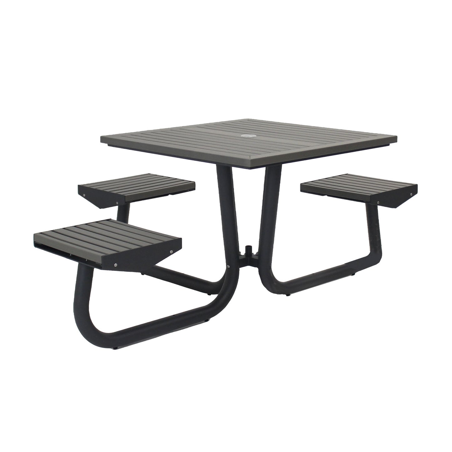 Cluster Picnic Table (ADA), Black/Grey