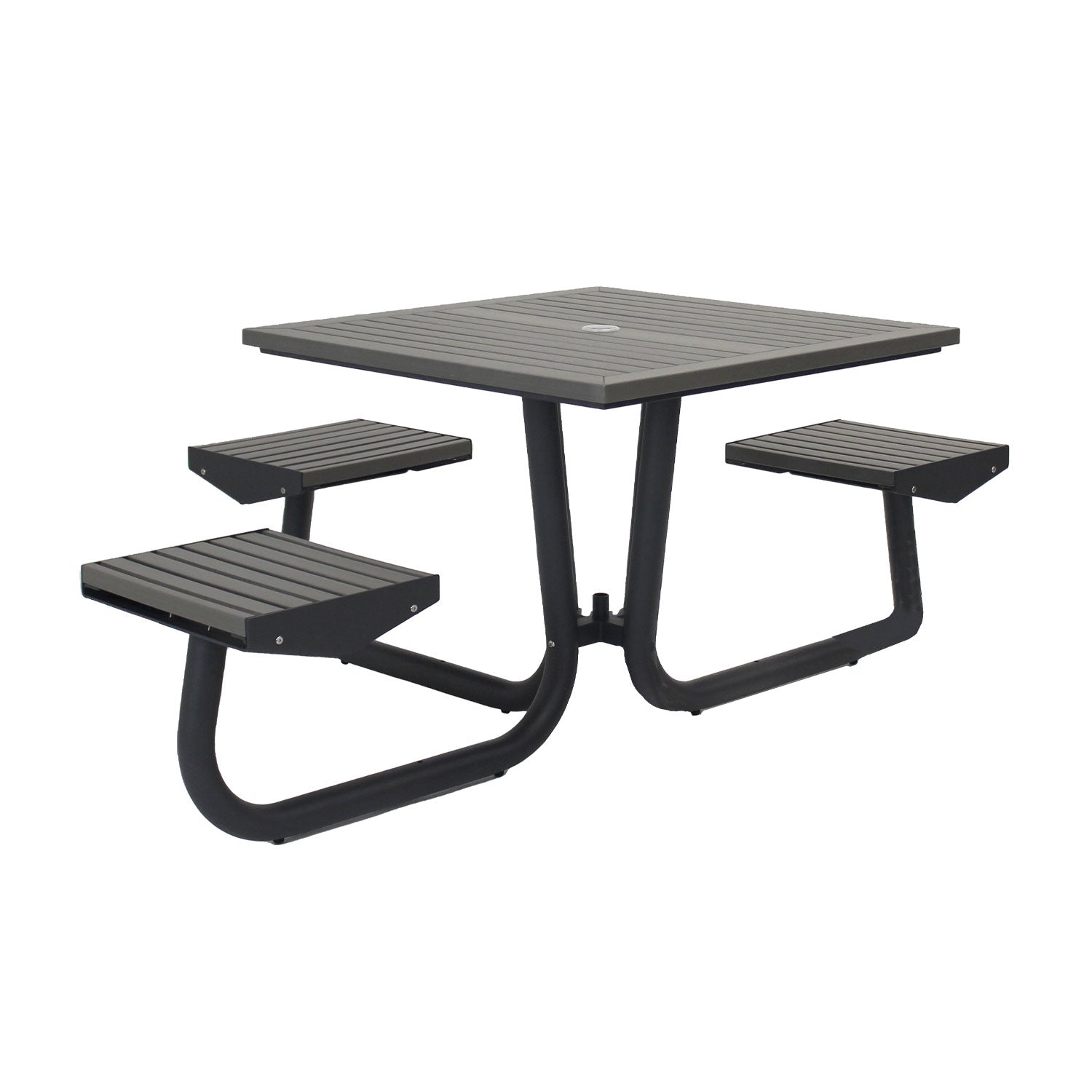 Cluster Picnic Table (ADA), Black/Grey