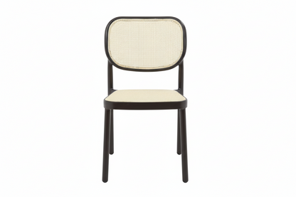 Dublin Bistro Cane Chair - Aluminum, Walnut (Set of 4)