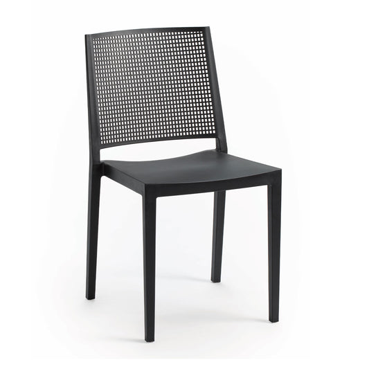 Grid Side Chair, Black (Set of 4)