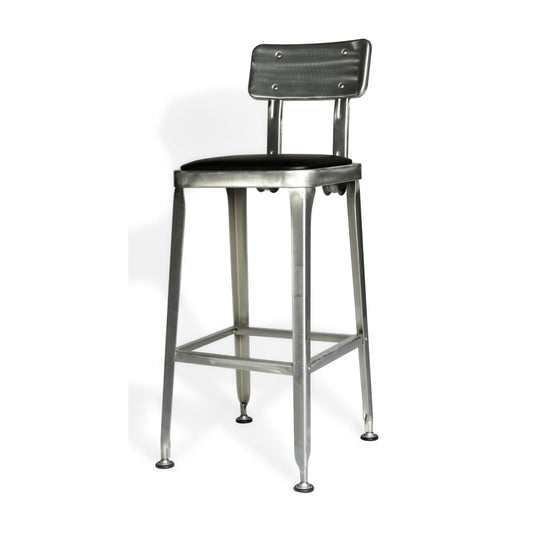 Harley Bar Chair, Galvanized (Set of 2)