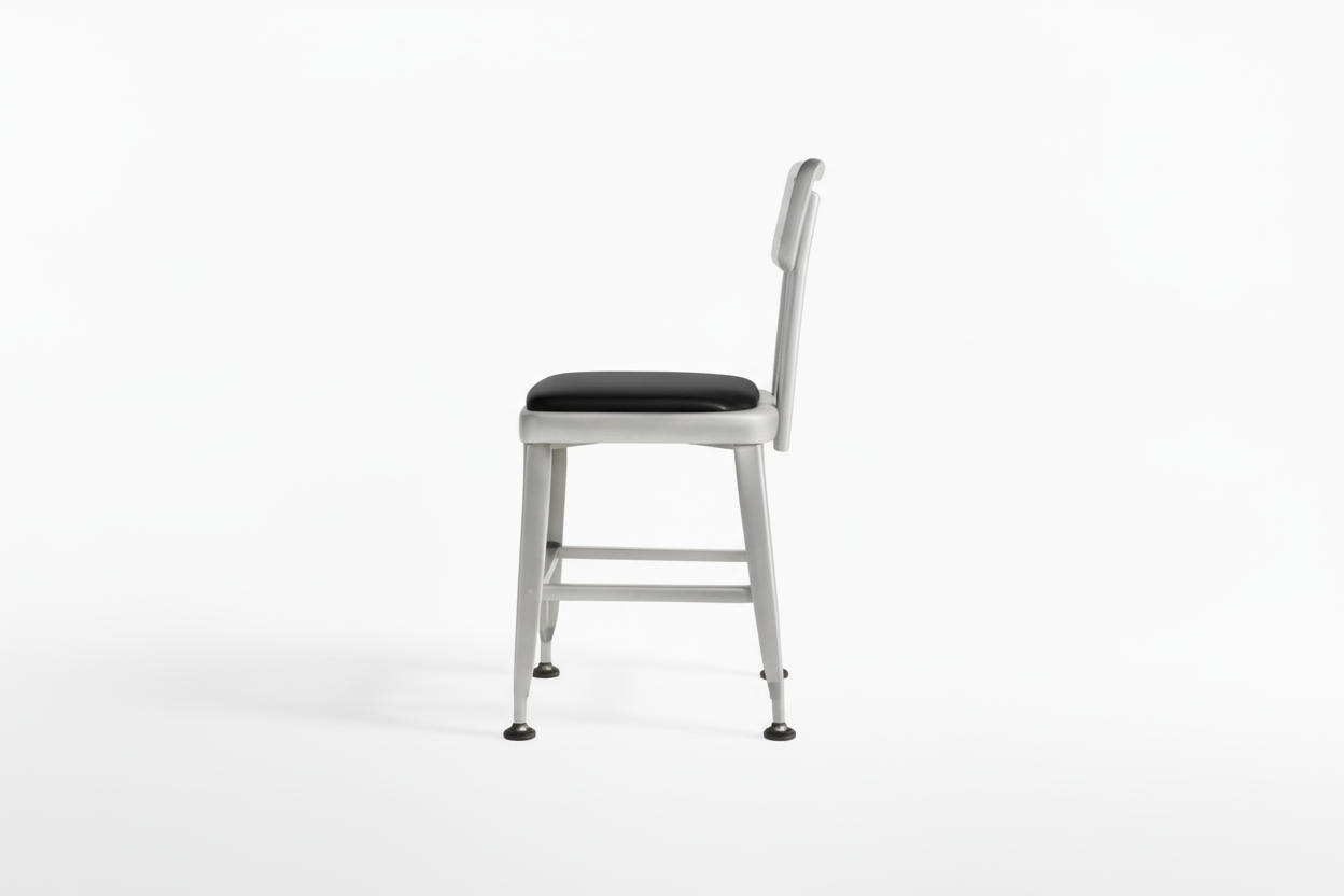 Harley Industrial Stackable Dining Chair - Galvanized Steel (Set of 2)