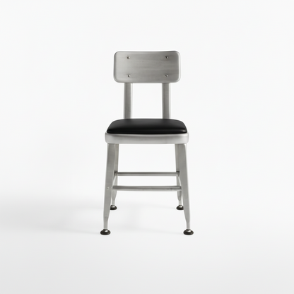 Harley Industrial Stackable Dining Chair - Galvanized Steel (Set of 2)