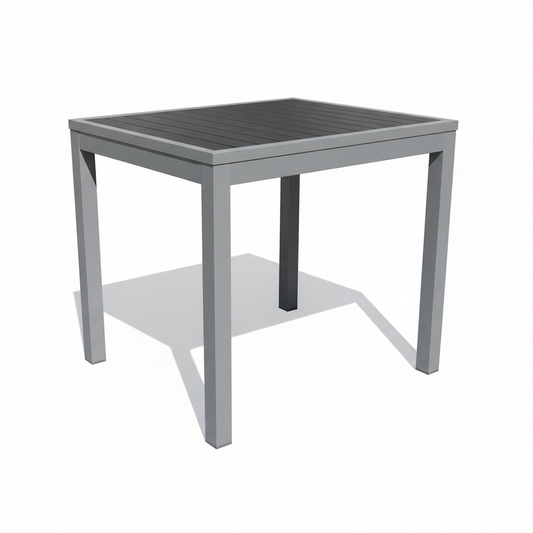 Miami Patio Table - 24" x 36" Silver/Gray