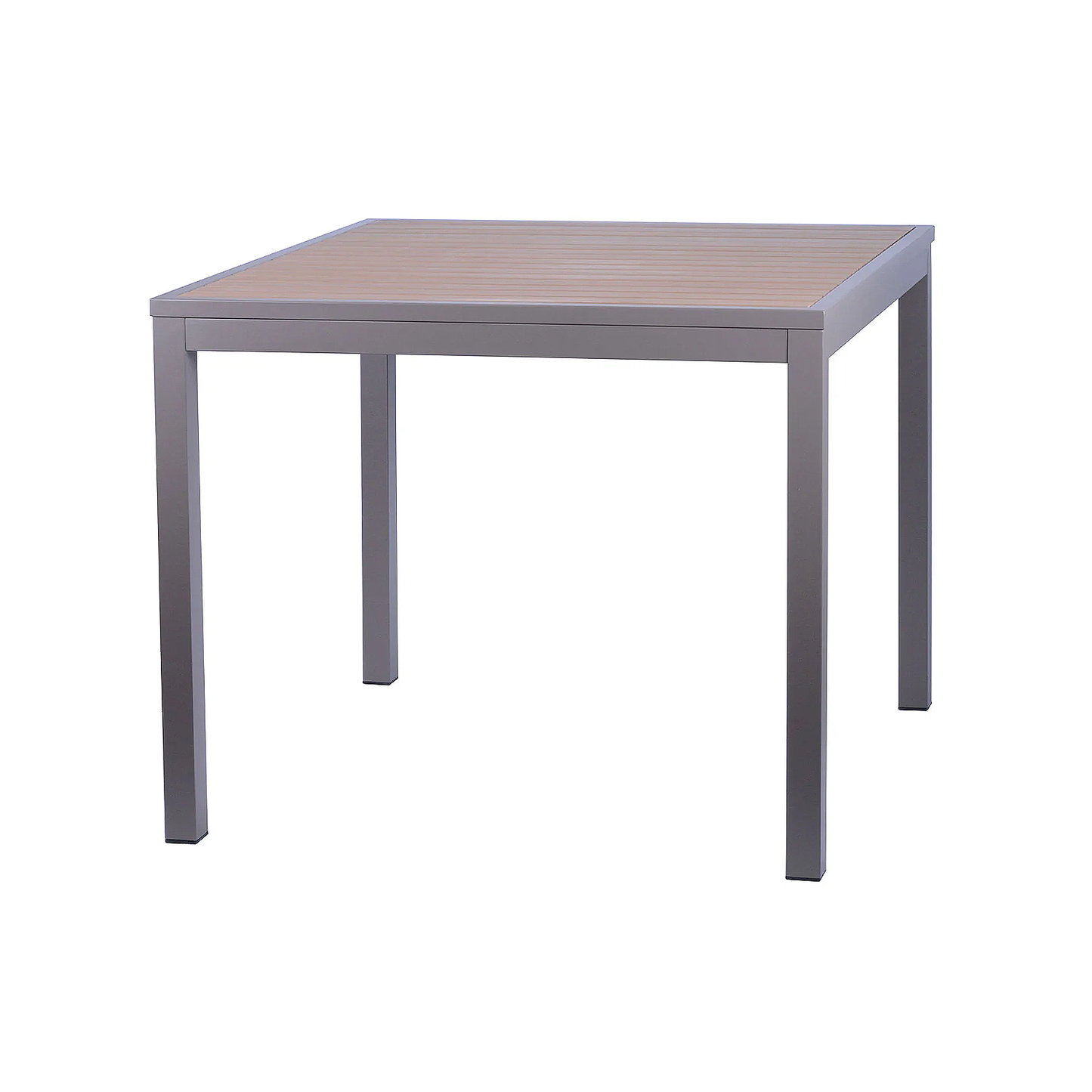 Miami Patio Table - Square 36" Mocha/Faux Teak