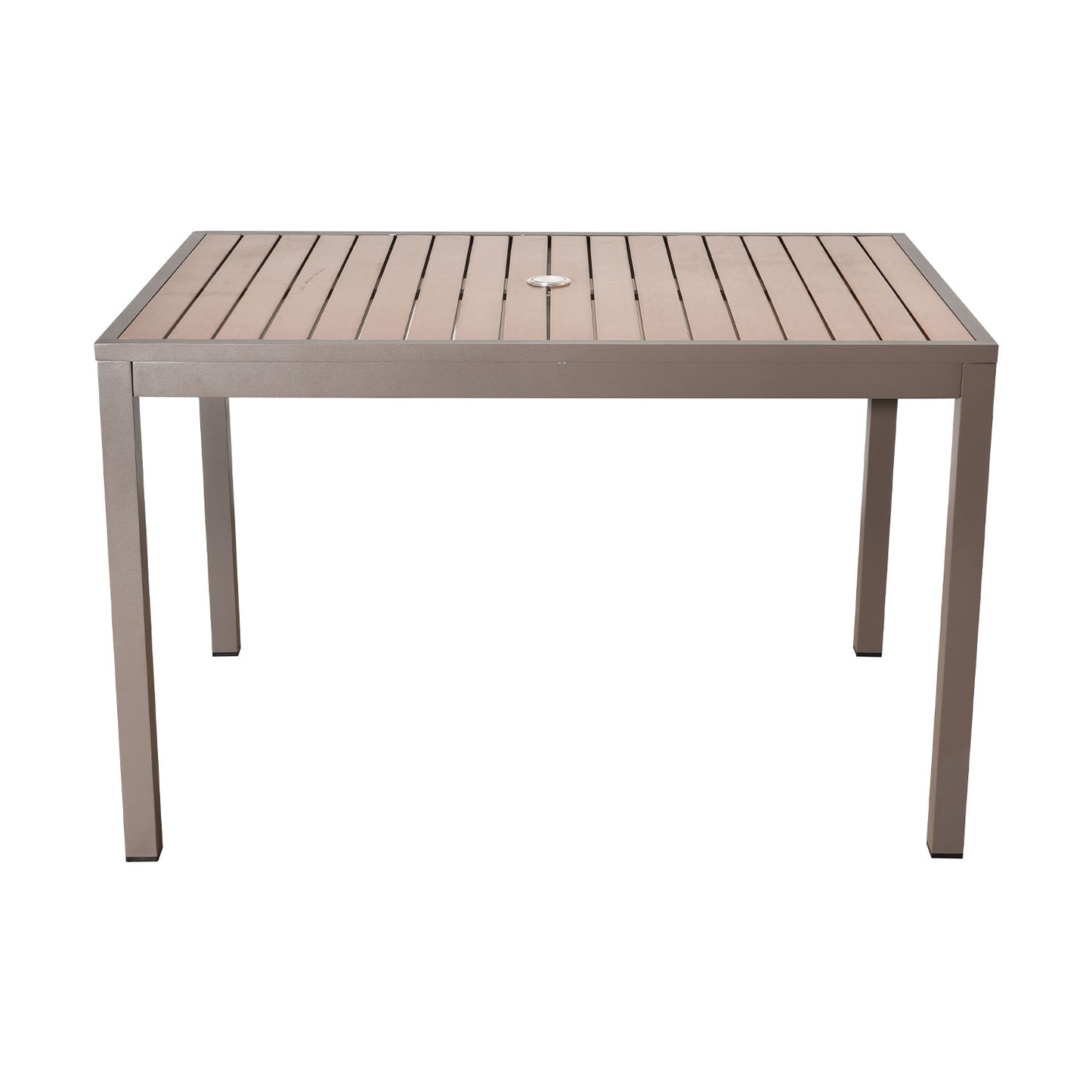 Miami Patio Table - 32" x 48", Mocha/Faux Teak