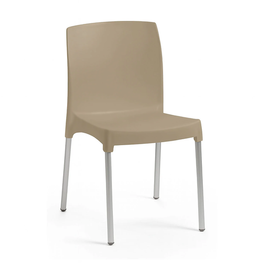 Nona Modern Outdoor Dining Chair, Sand (Set of 2)