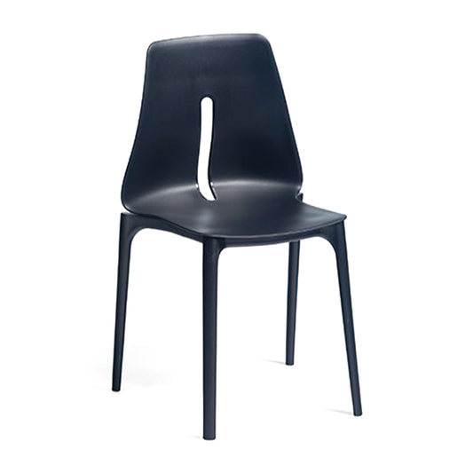 O'2Tone Oval Chair, Black (Set of 2)