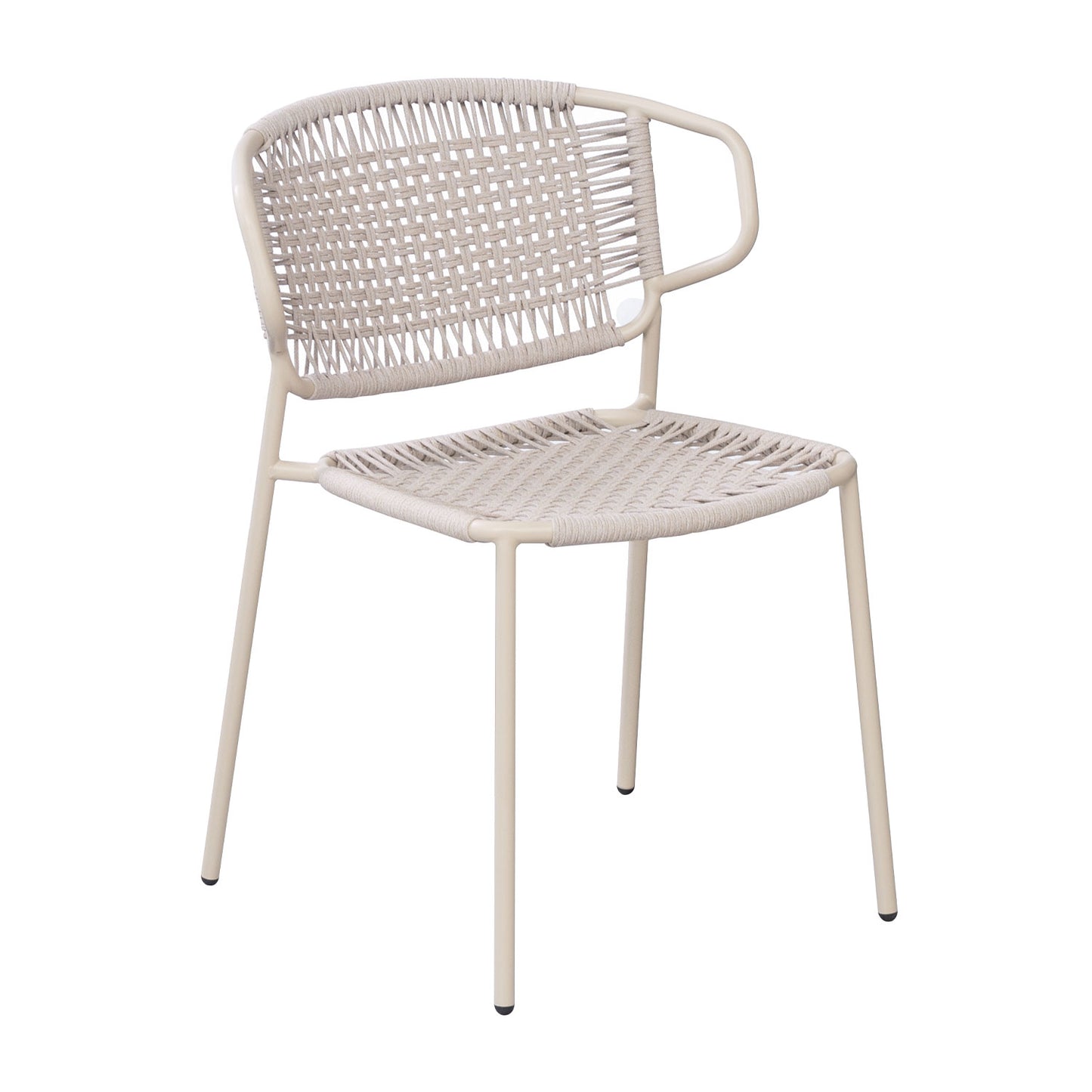 Positano Chair, White/Honey (Set of 4)
