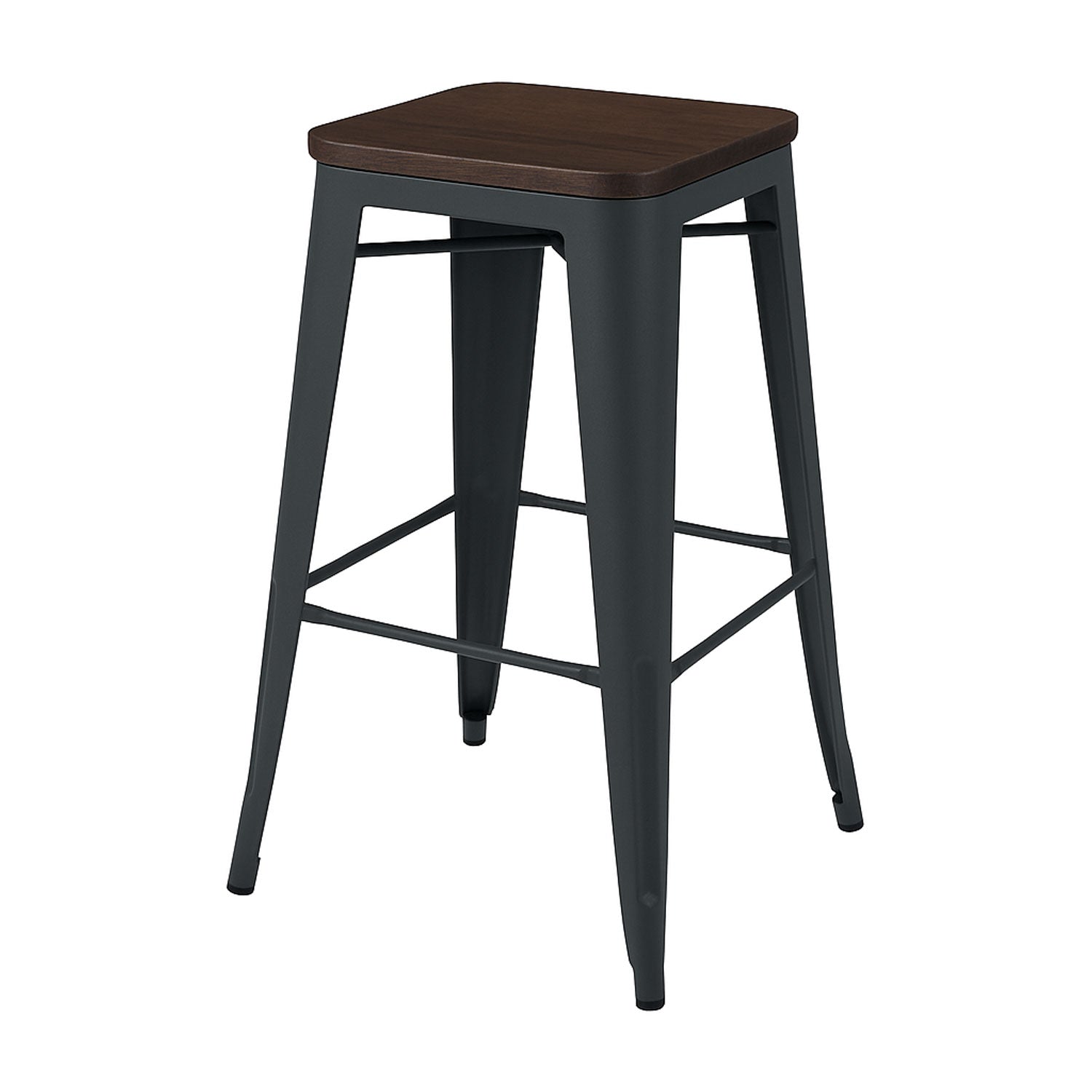 Trenton Bar Stool, Ash/Navy (Set of 4)